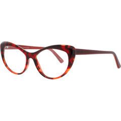 Andy Wolf Women's Eyeglasses - Red Acetate Cat Eye Shape Full Rim Frame | 5088 H
