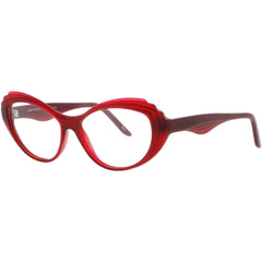 Andy Wolf Women's Eyeglasses - Red Acetate Cat Eye Shape Full Rim Frame | 5063 F