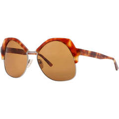 Andy Wolf Women's Sunglasses - Havana Cat Eye Full Rim Frame | ONE HEART SUN COL B