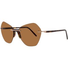 Andy Wolf Women's Sunglasses - Gold/Black Cat Eye Rimless Frame | CALLA SUN COL B