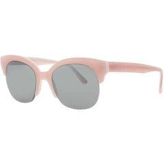 Andy Wolf Women's Sunglasses - Pink Acetate Half Rim Frame | FAKE FRIENDS SUN COL E