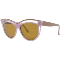 Andy Wolf Women's Sunglasses - Tan/Purple Acetate Cat Eye Frame | FELICITY SUN COL G