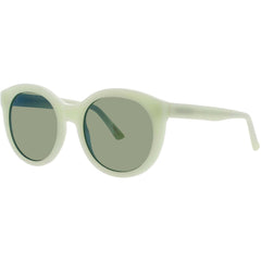 Andy Wolf Women's Sunglasses - Green Acetate Round Full Rim Frame | ZORA SUN COL E