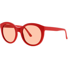 Andy Wolf Women's Sunglasses - Red Acetate Round Shape Full Rim Frame | ZORA SUN COL F