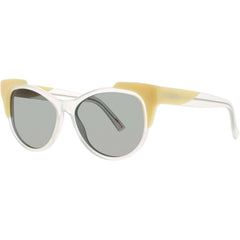 Andy Wolf Women's Sunglasses - Green/Yellow Acetate Cat Eye Frame | BEAUTY SUN COL F