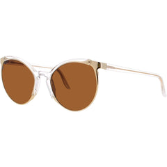 Andy Wolf Women's Sunglasses - Gold/Clear Cat Eye Full Rim Frame | DINAH SUN COL F