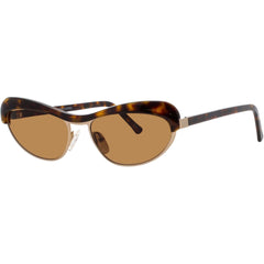 Andy Wolf Women's Sunglasses - Gold/Havana Cat Eye Full Rim Frame | AKIRA SUN COL B