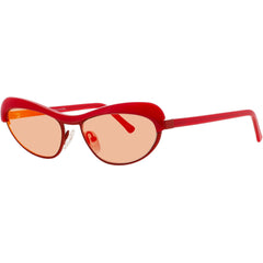 Andy Wolf Women's Sunglasses - Red Metal/Acetate Full Rim Frame | AKIRA SUN COL C