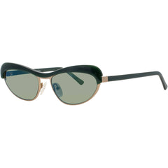 Andy Wolf Women's Sunglasses - Gold/Green Cat Eye Full Rim Frame | AKIRA SUN COL E