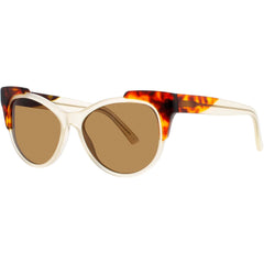 Andy Wolf Women's Sunglasses - Yellow/Havana Cat Eye Shape Frame | BEAUTY SUN COL B