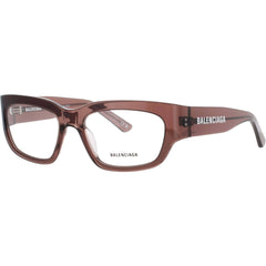 Balenciaga Men's Eyeglasses - Brown Acetate Rectangular Full Rim Frame | BB0334O 005