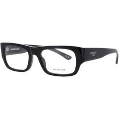 Balenciaga Men's Eyeglasses - Black Acetate Rectangular Full Rim Frame | BB0370O 001