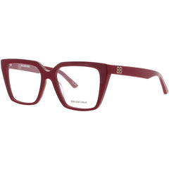 Balenciaga Women's Eyeglasses - Red Acetate Square Shape Full Rim Frame | BB0130O 012
