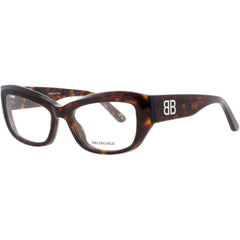 Balenciaga Women's Eyeglasses - Brown Acetate Rectangular Shape Frame | BB0399O 002