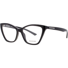 Balenciaga Women's Eyeglasses - Black Acetate Cat Eye Full Rim Frame | BB0405O 001
