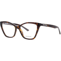 Balenciaga Women's Eyeglasses - Brown Acetate Cat Eye Full Rim Frame | BB0405O 002