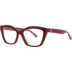 Balenciaga Women's Eyeglasses - Red Acetate Cat Eye Shape Full Rim Frame | BB0342O 010