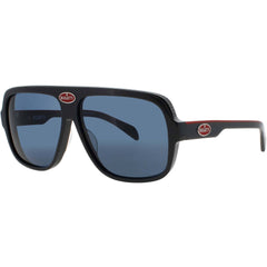 Bugatti Men's Sunglasses - Grey/Black Metal/Acetate Square Full Rim Frame | 06 GRY