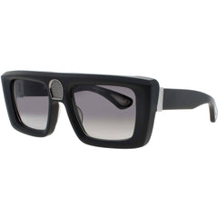 Bugatti Men's Sunglasses - Matte Black Acetate Square Shape Full Rim Frame | 02 MBK