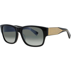 Bugatti Unisex Sunglasses - Black Acetate Rectangular Shape Full Rim Frame | 12 BK