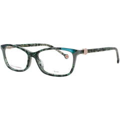 Carolina Herrera Women's Eyeglasses - Havana/Green Rectangular Frame | HER 0114 PHW
