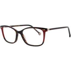 Carolina Herrera Women's Eyeglasses - Havana/Red Acetate Square Frame | HER 0246 O63