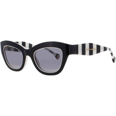 Carolina Herrera Women's Sunglasses - Black/White Full Rim Frame | HER 0086/S 80S/9O