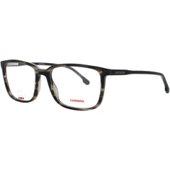 Carrera Unisex Eyeglasses - Gray Horn Acetate Full Rim Rectangular Frame | 254 2W8