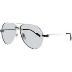 Cartier Men's Sunglasses - Silver Metal Full Rim Aviator Shape Frame | CT0334S 004