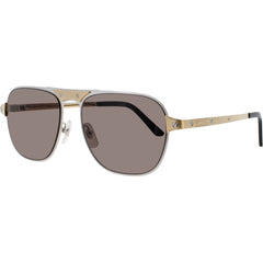 Cartier Men's Sunglasses - Silver Metal Full Rim Pilot Gray Lens Frame | CT0532S 001