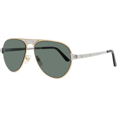 Cartier Men's Sunglasses - Gold Metal Full Rim Aviator Green Lens Frame | CT0533S 002