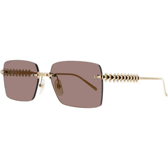 Cartier Women's Sunglasses - Gold Metal Rimless Rectangular Shape Frame | CT0545S 003
