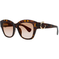 Cartier Women's Sunglasses - Havana Plastic Full Rim Rectangular Frame | CT0547S 002