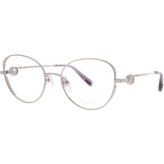 Chopard Women's Eyeglasses - Silver Metal Full Rim Oval Shape Frame | VCHF16S 579Y