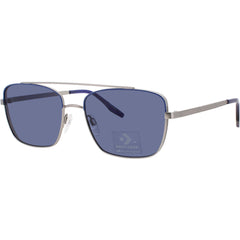 Converse Men's Sunglasses - Silver/Blue Flame Metal Full Rim Shape Frame | CV106S 046