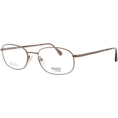 Elasta Unisex Eyeglasses - Gold Ash Metal Full Rim Rectangular Frame | E-7058 R50