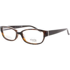 Elasta Unisex Eyeglasses - Brown Tortoise Full Rim Rectangular Frame | E-5796 JSN