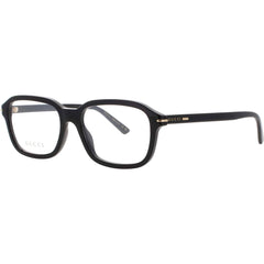 Gucci Men's Eyeglasses - Black Acetate Full Rim Square Clear Lens Frame | GG1446O 001