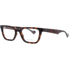 Gucci Men's Eyeglasses - Brown Acetate Full Rim Rectangular Shape Frame | GG1539O 002