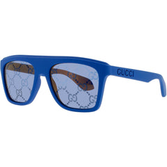 Gucci Men's Sunglasses - Blue Acetate Full Rim Square Blue Lens Frame | GG1570S 004