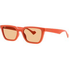 Gucci Men's Sunglasses - Orange Acetate Full Rim Rectangular Shape Frame | GG1539S 004