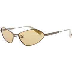 Jacquemus Unisex Sunglasses - Matte Gold/Tan Full Rim Cat Eye Shape Frame | JAC68C4SUN