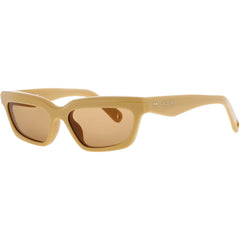 Jacquemus Unisex Sunglasses - Yellow Acetate Full Rim Rectangular Frame | JAC62C2SUN