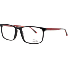Jaguar Men's Eyeglasses - Matte Black Acetate Full Rim Rectangular | JG32501 8840