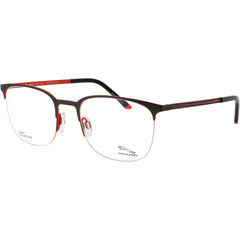 Jaguar Men's Eyeglasses - Matte Grey Metal Half Rim Oval Shape Frame | JG33624 4200
