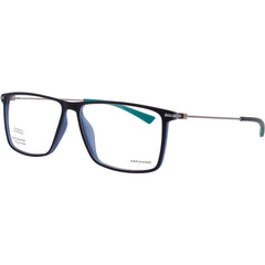 Jaguar Men's Eyeglasses - Matte Blue Plastic Full Rim Rectangular Frame | JG36832 3100