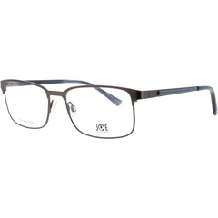 Joe Men's Eyeglasses - Silver Metal Full Rim Rectangular Clear Lens Frame | JOE4082 47