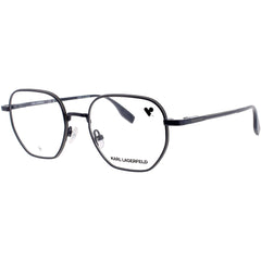 Karl Lagerfeld Unisex Eyeglasses - Shiny Blue Full Rim Geometric Frame | KL351 400