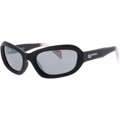 Karl Lagerfeld Unisex Sunglasses - Black/Crystal Acetate Full Rim Frame | KLJ6200S 005