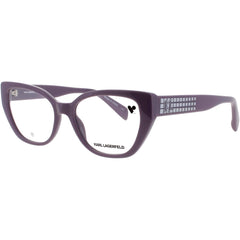 Karl Lagerfeld Women's Eyeglasses - Purple Plastic Full Rim Cat Eye Frame | KL6151 516